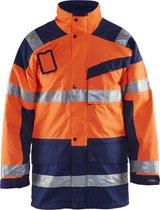 Blåkläder 4426-1997 Parka (Uitneembare voering) High Vis Oranje/Marineblauw maat XL