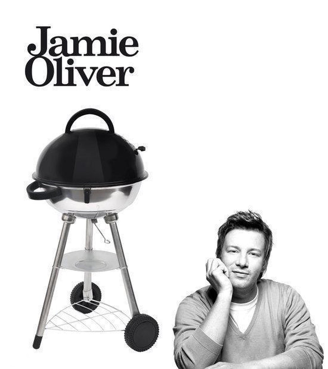 Verlichten Electrificeren Inhalen Jamie Oliver Tall Boy Houtskoolbarbecue - Ø 43.5 cm - Special Edition |  bol.com
