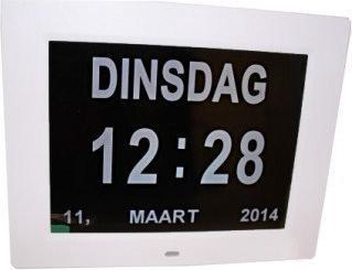 cliënt Hinder Eik Digitale kalenderklok met dag- en datumaanduiding | bol.com