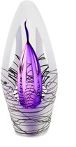 Glasobject Spirit krakele paars mini urn glas