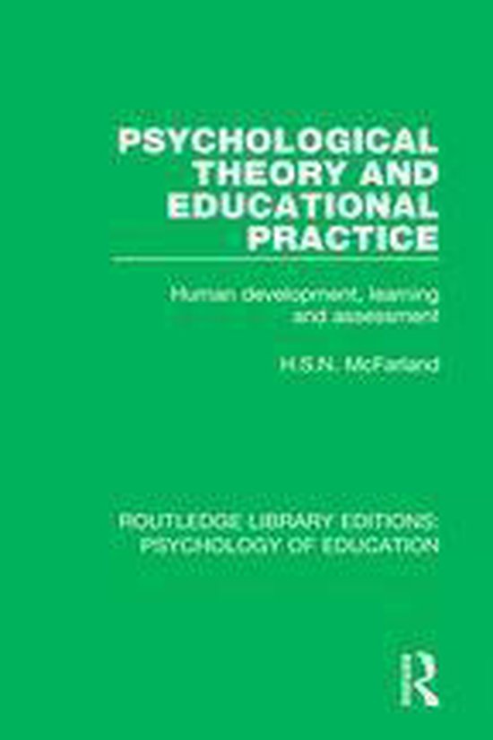 Routledge Library Editions: Psychology of Education - Psycho ... - cover