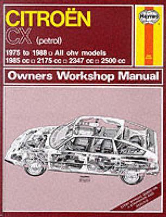 Citroen Cx (Petrol)1975-88 Owner's Workshop Manual - cover
