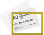 Zelfklevend magneet folie A3 (incl. magneetvenster) - Geel