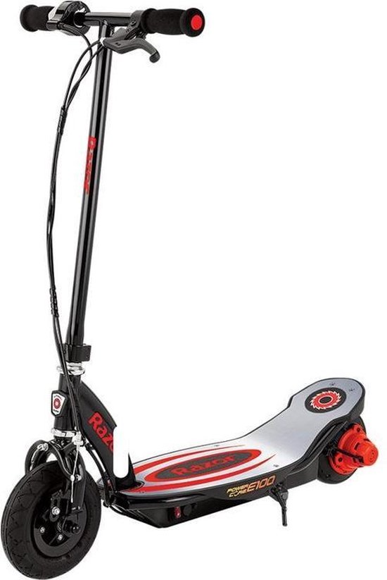 Razor Power Core E100 Electric Scooter - Elektrische Step - ALU RED