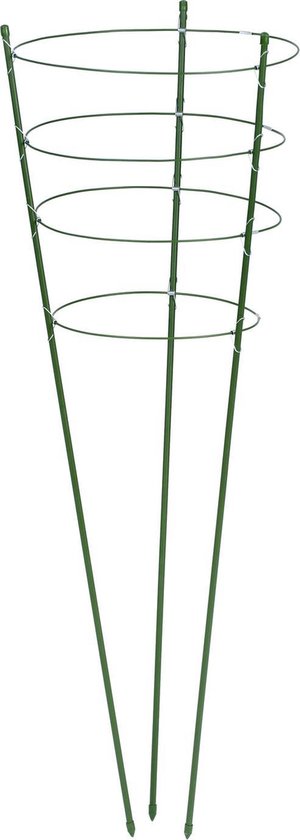 Nature Plantensteun Set - 4 Ringen & 3 Steunen - Klim- & Geleide Artikel - Ø29.5x90 cm