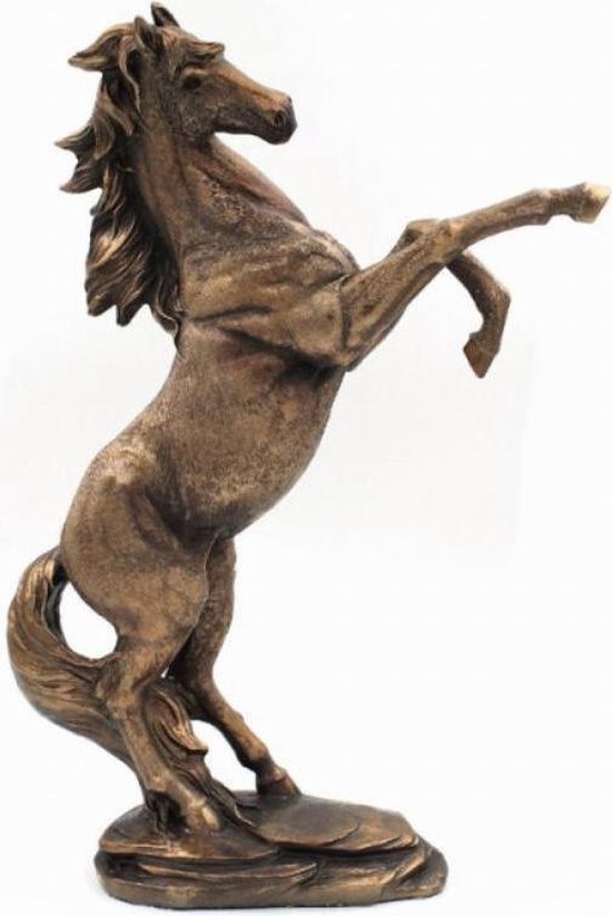 Steigerend in bronskleur cm paardenbeeld bol.com