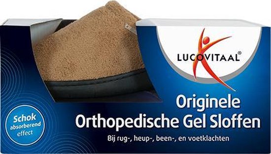 langs vreugde Begrijpen Lucovitaal Orthopedische Gel Sloffen - Maat 36/37 - Camel | bol.com
