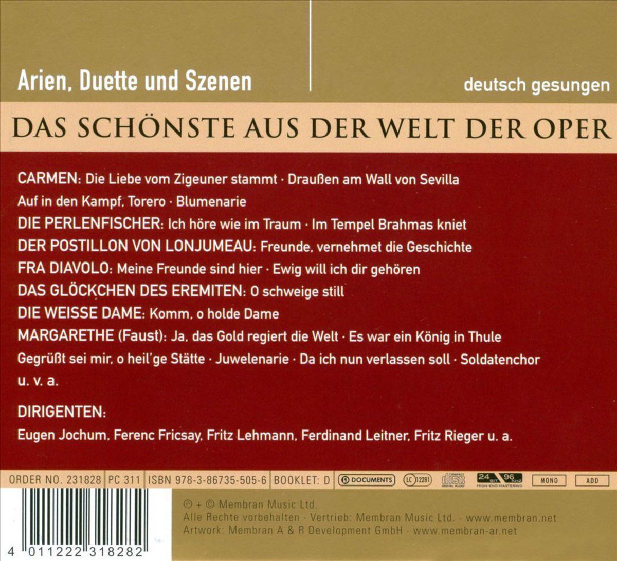 Carmen / Die Perlenfischer / M
