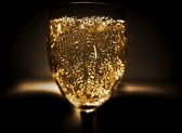 CANVASDOEK CHAMPAGNE BUBBELS | Wanddecoratie | 90 CM x 60 CM | Canvas | Foto op canvas | Aan de muur