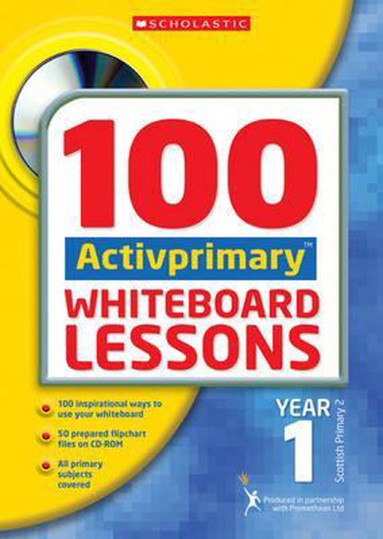 100 ACTIVprimary Whiteboard Lessons Year 1 with CDRom - cover