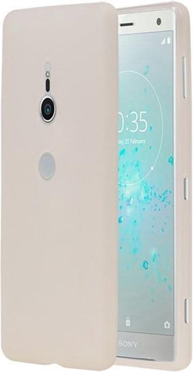 Wit TPU back case cover Hoesje voor Sony Xperia XZ2