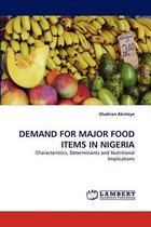 Demand for Major Food Items in Nigeria