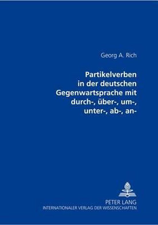 Partikelverben in der deutschen Gegenwartssprache mit durch- ... - cover
