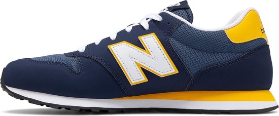 New Balance GM500 Sneakers - Maat 43 - Unisex - donker blauw/geel/wit |  bol.com