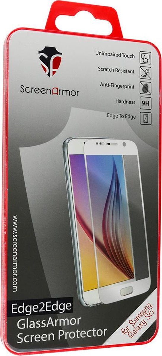 GlassArmor Edge 2 Edge Samsung Galaxy S6 White