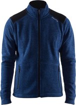 Craft Noble Zip Jacket Heavy Knit Fleece Men Blauw maat M