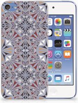 Geschikt voor iPod Touch 5 | 6 TPU Hoesje Design Flower Tiles