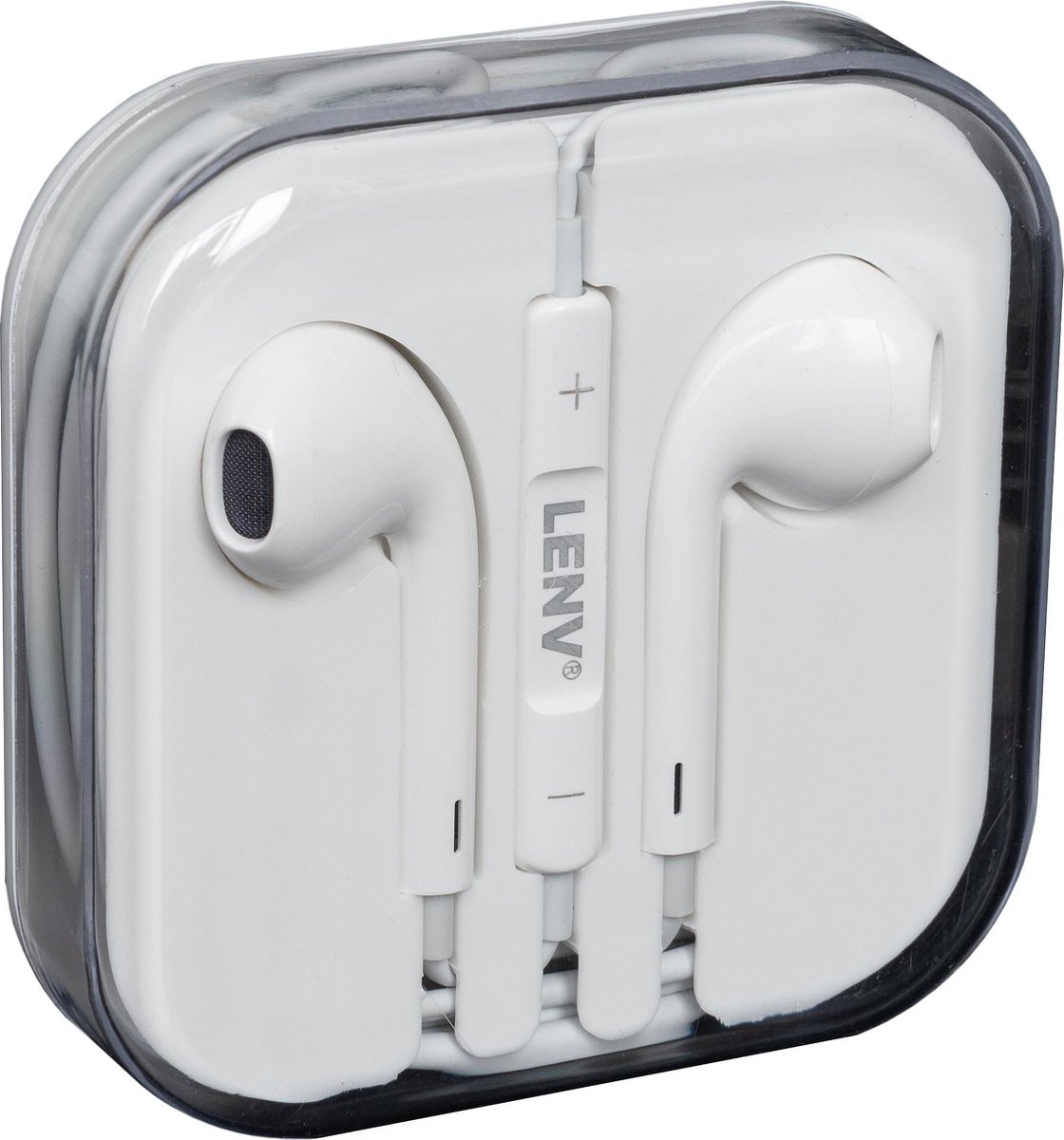 iPhone in-ear oordopjes - 3.5mm met afstandsbediening en microfoon - Headset voor Apple iP - Lenv