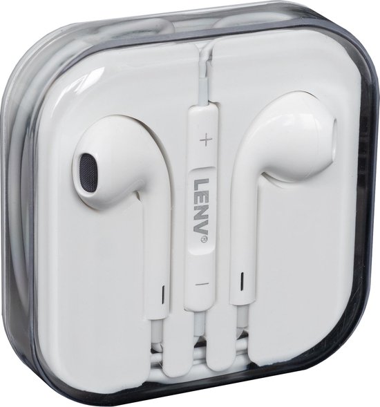 Uitgraving Geweldig Alert iPhone in-ear oordopjes - 3.5mm met afstandsbediening en microfoon -  Headset voor Apple iP | bol.com