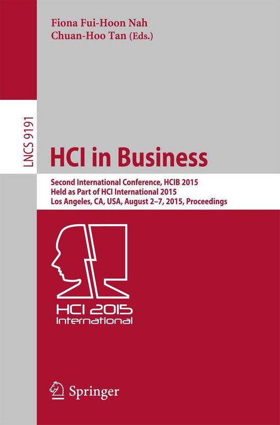 Lecture Notes in Computer Science 9191 - HCI in Business - cover