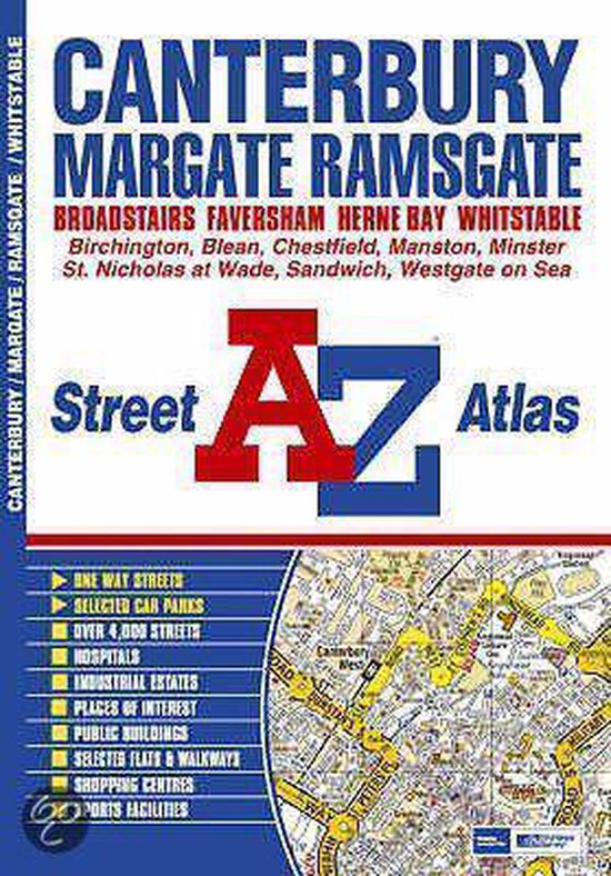 Canterbury, Margate, Ramsgate and Whitstable Street Atlas - cover