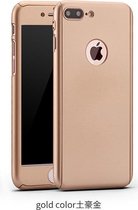 360-graden Frosting Beschermhoesje Set voor iPhone 7 Plus _ Goud