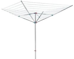 Metaltex - Droogmolen Meteor - met Grondanker - 60 meter drooglengte - Aluminium