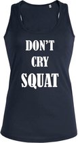 Don't cry Squat dames sport shirt / hemd / top - maat S