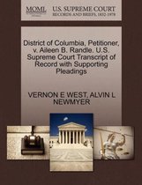 District of Columbia, Petitioner, V. Aileen B. Randle. U.S. Supreme Court Transcript of Record with Supporting Pleadings
