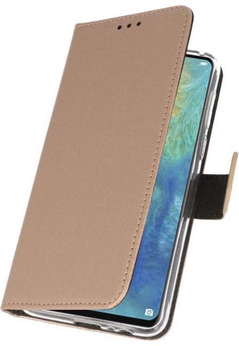 Bestcases Pasjeshouder Telefoonhoesje Huawei Mate 20 X - Goud