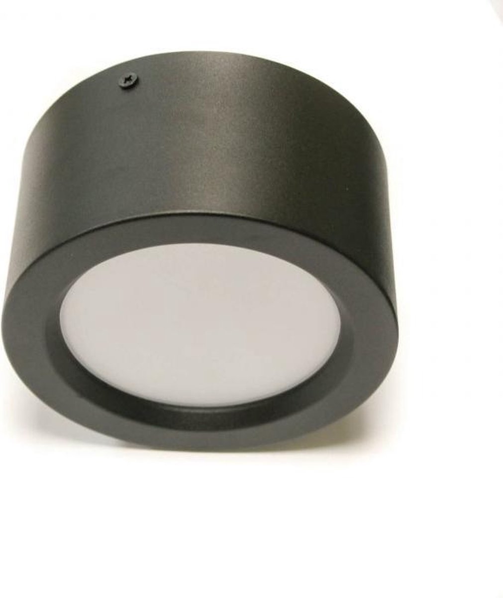 Led opbouw spot - Rond - Zwart - 15w - 4200K - Daglicht