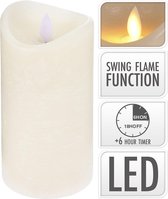 Bougie LED flamme réaliste et fonction minuterie 8.5x10 cm - Bougies LED