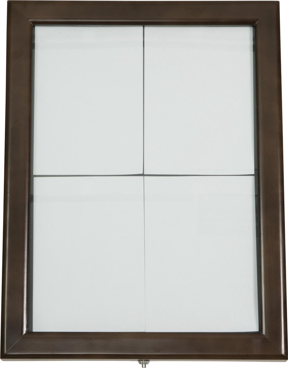 Securit® Classic Informatiedisplay In Donkerbruin |9,5 kg - Zonder paal en voet - Muurmontage mogelijk