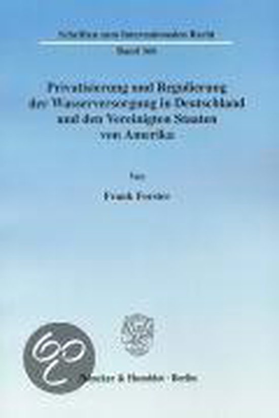 Privatisierung und Regulierung der Wasserversorgung in Deuts ... - cover
