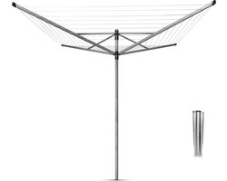 Brabantia Lift-O-Matic Droogmolen - met Metalen Grondanker - 60 m