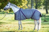 Kerbl Paardendeken Indoor - Grijs/rood - 155 cm