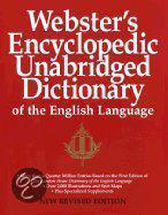 Webster's Encyclopedic Unabridged Dictionary of the English  ... - cover
