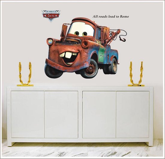 afschaffen Sloppenwijk blootstelling Muursticker Cars Takel Pixar Disney 3D kinderkamer jongenskamer cartoons tv  film | bol.com