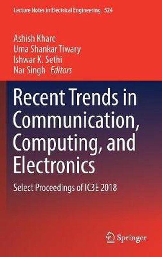 Lecture Notes in Electrical Engineering524- Recent Trends in ... - cover