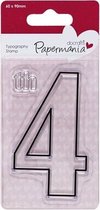 60 x 90mm Typography Clear Stamp - 4