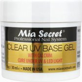 Mia Secret Clear UV Base Gel 30ml - Transparant Opbouwgel met Calcium