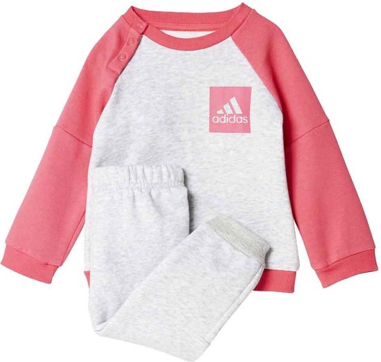 Adidas babypak grijs/rose Maat 104 | bol.com