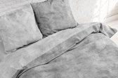 Sleeptime Twin Washed Cotton - Dekbedovertrekset - Tweepersoons - 200x200/220 + 2 kussenslopen 60x70 - Grijs