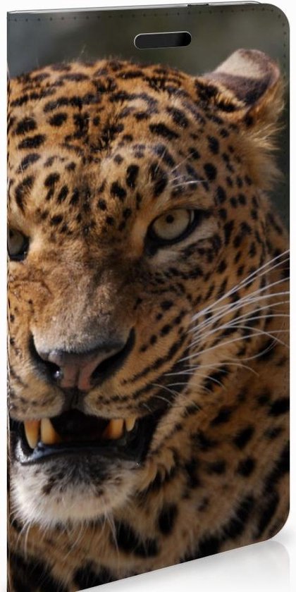 Nokia 3.1 (2018) Uniek Standcase Cover Leopard