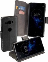 MP case Zwart bookcase style Sony Xperia XZ2 Compact wallet case hoesje