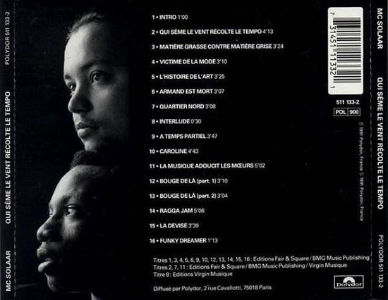 Qui Seme le Vent Recolte le Tempo, Mc Solaar | Muziek | bol