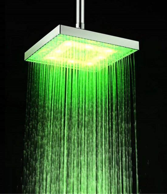 ziek Product straal LED Douchekop | Waterval | LED Shower | Chrome | Met gekleurde LED  Verlichting |... | bol.com