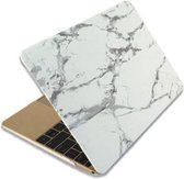 Marmer soft touch case MacBook Air 13" Wit