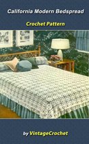 California Modern Bedspread Vintage Crochet Pattern