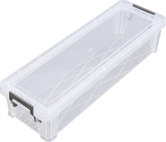 Opbergbox groot 70 liter transparant Bankers Box